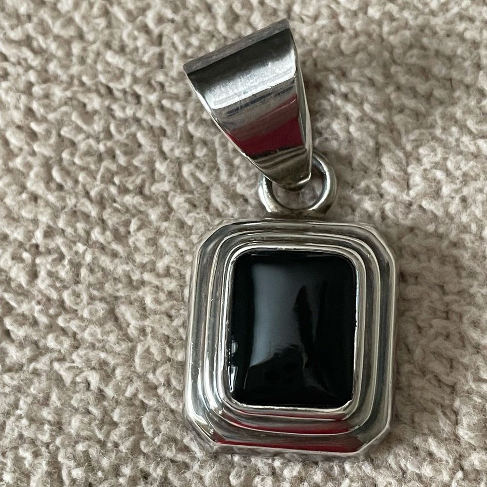 Silpada Sterling Silver and Onyx Pendant